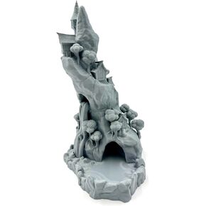 Mountaintop Village Dice Tower - Tabletop Wargaming Minis - إكسسوارات الأبراج المحصنة - RPG Fantasy Dragon Game Models - أرقام لـ Battle Grid Mats