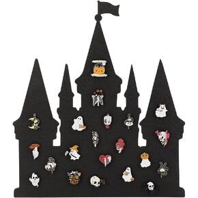Benecreat Black Castle Pin Board Cork Board ، 14.2x11.8inch Bulletin Board Board Board Cork Board لعرض مجموعة Brooch Pin Collection و Office Home و School Decor