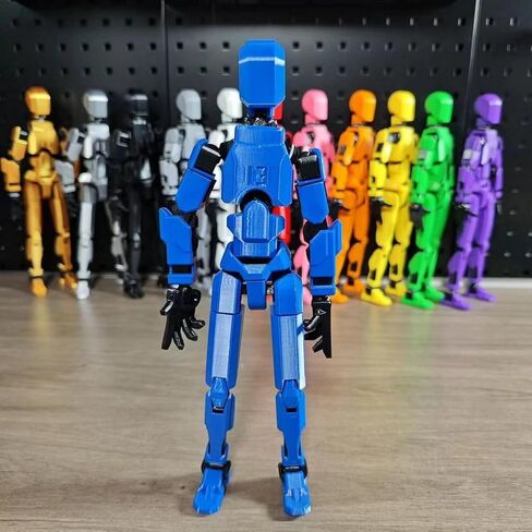 Assembly Completed T13 Action Figure, Titan 13 3D Printed Action Figure, Lucky 13 Action Figure, Assembled Dummy 13 Action Figure(Golden), Golden13 in Saudi Arabia