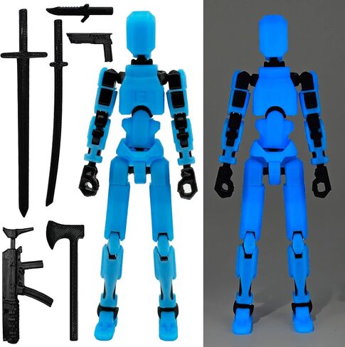 Assembly Completed T13 Action Figure, Titan 13 3D Printed Action Figure, Lucky 13 Action Figure, Assembled Dummy 13 Action Figure(Golden), Golden13 in Saudi Arabia
