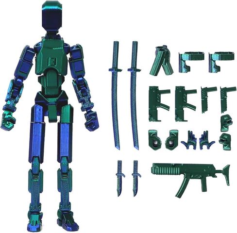 Assembly Completed T13 Action Figure, Titan 13 3D Printed Action Figure, Lucky 13 Action Figure, Assembled Dummy 13 Action Figure(Golden), Golden13 in Saudi Arabia