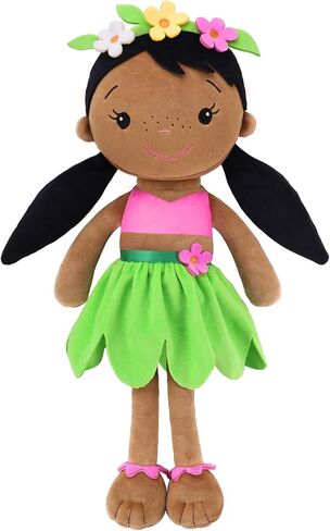 Soft Baby Doll Toys (16'') for Girls, My First Baby Rag Dolls for 1 Year Old Girl Birthday Gift Plush Doll Toys Machine Washable Baby Doll for Toddler Kids Infants - Cherry Girl in Saudi Arabia