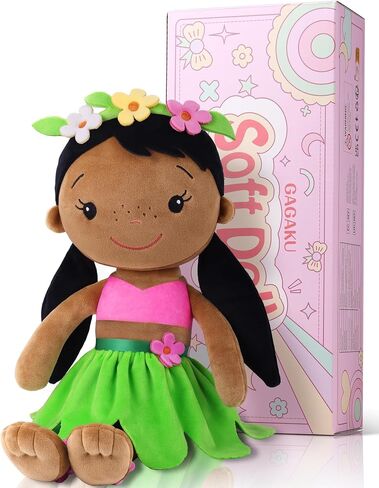 Soft Baby Doll Toys (16'') for Girls, My First Baby Rag Dolls for 1 Year Old Girl Birthday Gift Plush Doll Toys Machine Washable Baby Doll for Toddler Kids Infants - Cherry Girl in Saudi Arabia