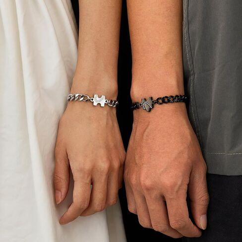YSSHIN Pinky Promise Bracelet for Couples, Pulseras Para Parejas Distance Friendship Couple Matching Bracelets for Couples Best Friends in Kuwait
