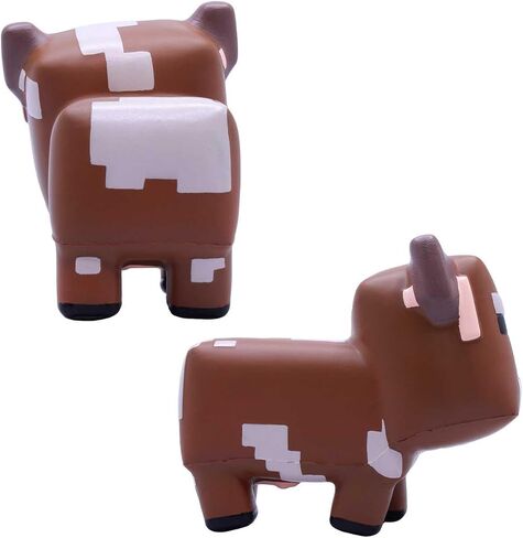 Minecraft Mega Squishme Series 4, Collectible Squishy Toy (Brown Mooshroom Cow) in Saudi Arabia