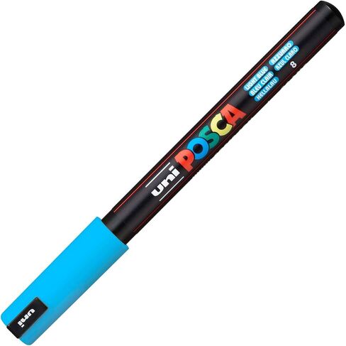Posca Acrylic Paint Marker, Ultra-Fine, Light Blue in Saudi Arabia