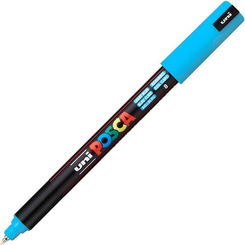 Posca Acrylic Paint Marker, Ultra-Fine, Light Blue in Saudi Arabia