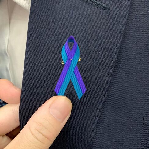 Satin Awareness Ribbon Pins in Saudi Arabia
