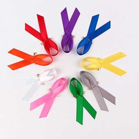 Satin Awareness Ribbon Pins in Saudi Arabia