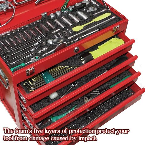 Extra Large Shadow Foam Tool Box Inserts - 45x22x1in, 4 High Density Polyethylene Foam Sheets for Toolbox Cases in Kuwait