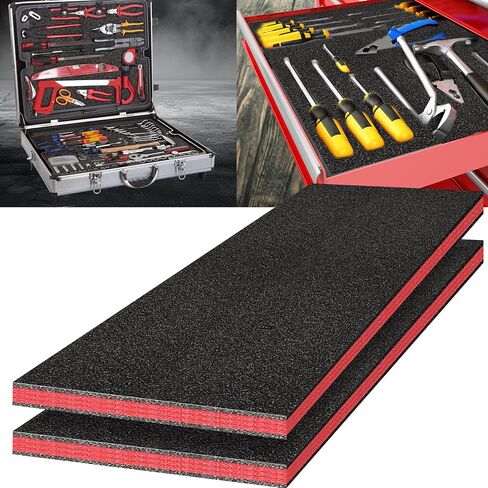 Extra Large Shadow Foam Tool Box Inserts - 45x22x1in, 4 High Density Polyethylene Foam Sheets for Toolbox Cases in Saudi Arabia