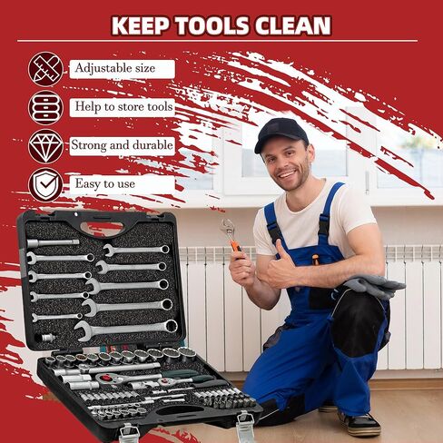 Extra Large Shadow Foam Tool Box Inserts - 45x22x1in, 4 High Density Polyethylene Foam Sheets for Toolbox Cases in Kuwait