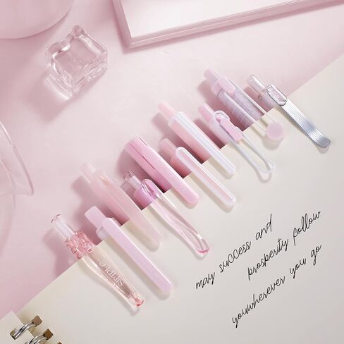 10 Count Pastel Gel Ink Pen Set,Cute Note Taking 0.5mm Fine Point Retractable 10 Count Black Ink Pens with for Writing, Journaling, School, Office (Pink) in Kuwait