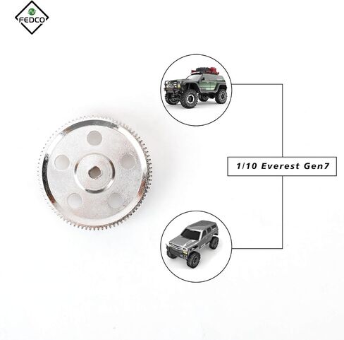 Redcat Gen7 Spur Gear 87t Tooth Main Gear 43g ترقيات ترس الفولاذ لعام 18128 Redcat Gen7 Pro/Sport Parts 1/10 RC Crawler in Saudi Arabia