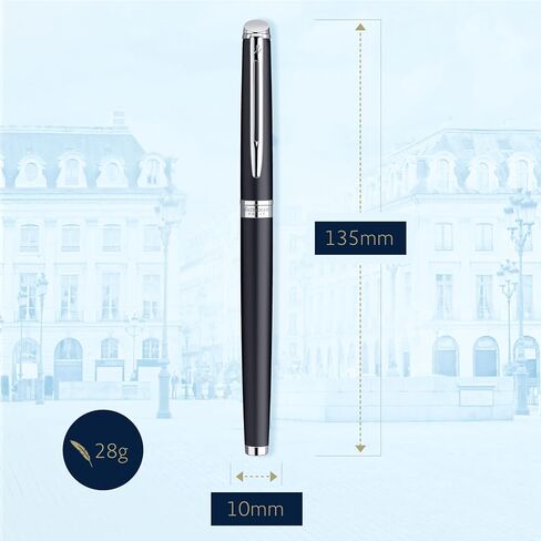 Waterman Hemisphere Essential Matte Black Chrome Trim - S0920850 in Saudi Arabia