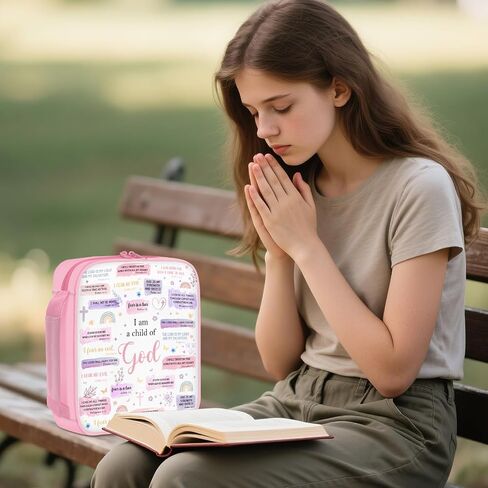 Christian Bible Cover, Bible Bags for Women, Christian Gifts for Women, A Perfect Gift for Birthdays, Mother's Day, and Religious Celebrations, Ideal for Church & Gifting in Saudi Arabia
