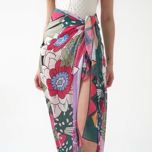 Women's Beach Cover Up, Sarong Wrap, Full-Length Pareo for Swimsuit Cover Ups in Saudi Arabia