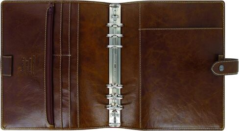 Filofax Malden Organizer, A5 Size, Ochre - Tactile, Full-Grain Buffalo Leather, Six Rings, Cotton Cream Week-to-View Calendar Diary, Multilingual, 2025 (C025847-25) in Saudi Arabia
