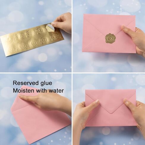 50 Pack Blue A6 Envelopes with Blank Cards Set, Envelopes 5 Colors with 4x6 Cardstock and Gold Stickers for Wedding Invitations ﻿ (Blue, 4x6) in Kuwait