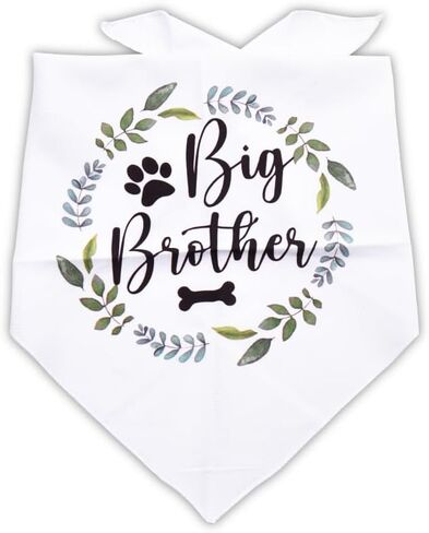 Big Brother Dog Bandana for Large Dogs Pregnancy Announcement Gifts for Friends Family First Time Moms Dads Gifts for Dogs Mom Dad Gifts for Men Women Pet Scarf for Dog Themed Party Supplies in Saudi Arabia