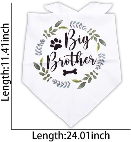 Big Brother Dog Bandana for Large Dogs Pregnancy Announcement Gifts for Friends Family First Time Moms Dads Gifts for Dogs Mom Dad Gifts for Men Women Pet Scarf for Dog Themed Party Supplies in Saudi Arabia
