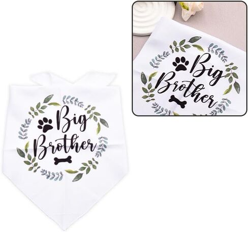 Big Brother Dog Bandana for Large Dogs Pregnancy Announcement Gifts for Friends Family First Time Moms Dads Gifts for Dogs Mom Dad Gifts for Men Women Pet Scarf for Dog Themed Party Supplies in Saudi Arabia