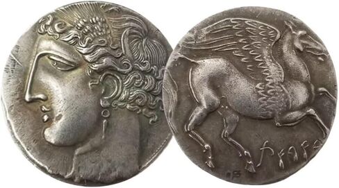 Yiqilafada Athena Coin العملات اليونانية القديمة في أثينا ، البومة وبيجاسوس ، هدية بيرسي جاكسون الفريدة في سن المراهقة ، آلهة أنابيث أمي in Kuwait