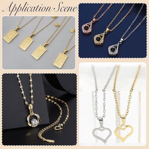 Beebeecraft 1 Box 100Pcs Real 24K Gold Plated Pinch Bail Connector Snap on Bails Dangle Pinch Clip Bail Clasp Pendant Pinch Bails Connector for Jewelry Making Necklaces Charms Supplies DIY Crafts in Kuwait