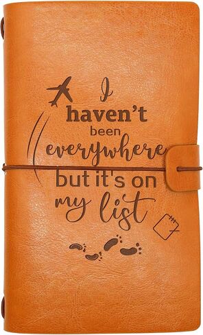 World Traveler Journal,Travelers Gift,Travel Adventure Awaits,Gifts for Who Like To Travel,I Haven't Been Everywhere But It's On My List-Camper Gift-Travel Gift-Refillable Travel Photo Diary Journal in Saudi Arabia