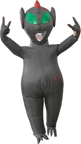 Alien Costume, One Size Fits Most Adults, Inflatable Suit for Halloween, Party Supplies (Mercury) in Kuwait