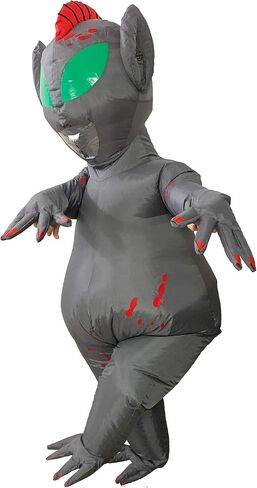 Alien Costume, One Size Fits Most Adults, Inflatable Suit for Halloween, Party Supplies (Mercury) in Kuwait