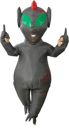 Alien Costume, One Size Fits Most Adults, Inflatable Suit for Halloween, Party Supplies (Mercury) in Kuwait