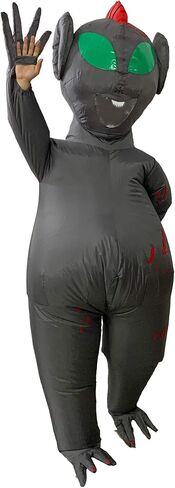 Alien Costume, One Size Fits Most Adults, Inflatable Suit for Halloween, Party Supplies (Mercury) in Kuwait