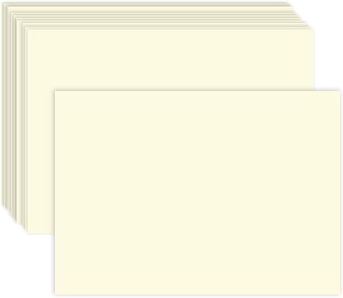 Cream Greeting Note Flat Postcards or Cards with Envelopes - 5 X 7 Inches - 50 Per Pack - This Is Not a Fold Over Card (No Envelopes) in Saudi Arabia