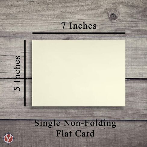 Cream Greeting Note Flat Postcards or Cards with Envelopes - 5 X 7 Inches - 50 Per Pack - This Is Not a Fold Over Card (No Envelopes) in Saudi Arabia