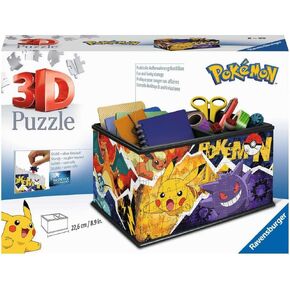 Ravensburger 3D Puzzle 11546 - صندوق تخزين Pokémon - منظم عملي لمحبي Pokémon من 8 سنوات - Toy Pokémon ، Pokémon Gift