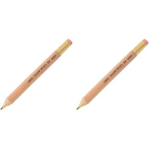 OHTO Mechanical Pencil Wood Sharp with Eraser 2.0, 2.0mm, Black Body (APS-680E-Black)