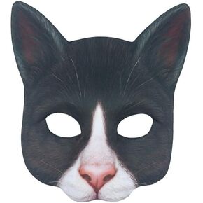 1pcs Half Face Cat Mask Cat Mask for Halloween Christmain Easter Easter Cosplay Cosplay Compansory