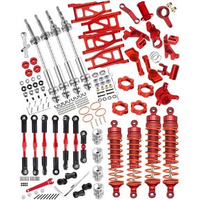ترقيات Hosuprc لـ 1/10 Rustler/Stampede/Slash 4WD ، و DREAD SHAFT CVD & RC Shock & Turnbuckles Links & A Arm & Caster ، وكتل التوجيه ، وحاملات محور العذبة الخلفية و Bellcranks التوجيهية