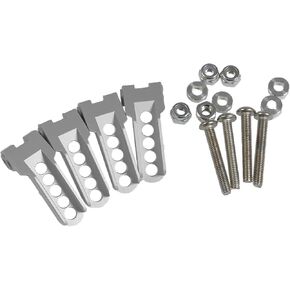 4pcs/مجموعة صدمات الألومنيوم RC ، أطواق البرج الأمامية والخلفية للمكانة الأمامية والمثبطات الخلفية لأطواق البرج المصممة لـ 1/10 TRA-XXAS TRX4 Trail Defender RC Crawler Upgrad