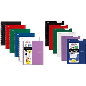 دفاتر ملاحظات حلزونية من خمس نجوم (6 عبوات) و BALDERS (6 عبوات) حزمة