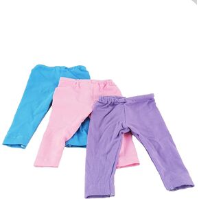 مجموعة Legging World Pink و Black و White الأمريكية لدمى 18 بوصة | جودة قسط وتصميم عصري | ملابس الدمى | أزياء الزي للدمى للعلامات التجارية الشعبية