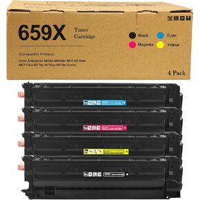 659X خراطيش الحبر بديل عالي العائد لـ W2010X W2011X W2012X W2013X خرطوشة الحبر تعمل مع شركة ملونة M856X M856DN MFP M776DN MFP Flow M776X M776ZS M776Z PRINTER