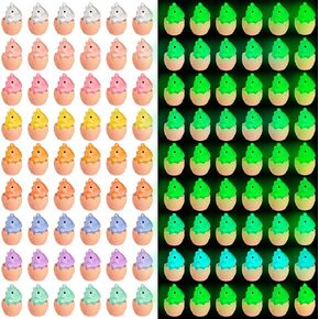 Libima 100 PCS راتنجات ديناصور مصغرة مميتة تتوهج في ديكورات الديناصورات المظلمة راتنجات صغيرة للحيوان