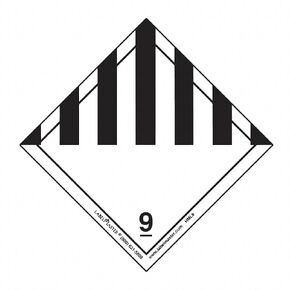 Labelmaster HML9C متنوعة من البضائع الخطرة الملصق ، الورق ، hazmat ، 4 "× 4" (حزمة 100)