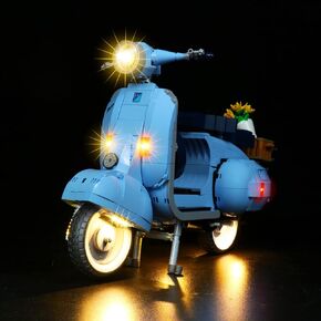 إضاءة LED متوافقة مع LEGO VESPA 125 10298 ، مجموعة الضوء المتوافقة مع LEGO 10298 ، مع إعطاء الضوء للنموذج ، لم يتضمن مجموعة النموذج (الإصدار المخصص القياسي)