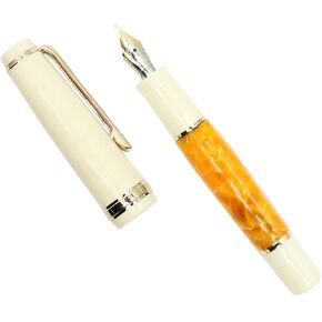 Gullor Mini Fountain Pen Gold Trim ، قلم جيب الأكريليك ، الأخضر الأزرق ، NIB غرامة إضافية (0.38 ملم)