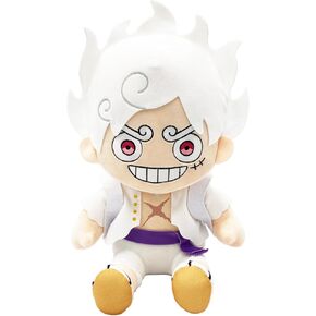 Great Eastern Entertainment One Piece - Monkey D. Luffy Gear 5 Grin Sitting Pose Plush 12" H