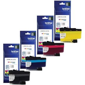 Brother Genuine LC3039BK ، LC3039C ، LC3039M ، LC3039Y ULTRA عالية العائد الأسود/السماوي/الماجنت/الصفراء مجموعة حبر الحبر الحبر ، LC3039