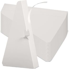 GISGFIM 100 PCS من الورق المقوى ذاتيا من الورق المقوى الحامل الجزء الأكبر أبيض الوقوف ذاتي الحامل الوقوف لتوقيع صورة إطار الفن الحامل حامل للطلاء كتيبات الملصقات الإطارات صور الأعمال الفنية (7 بوصة)